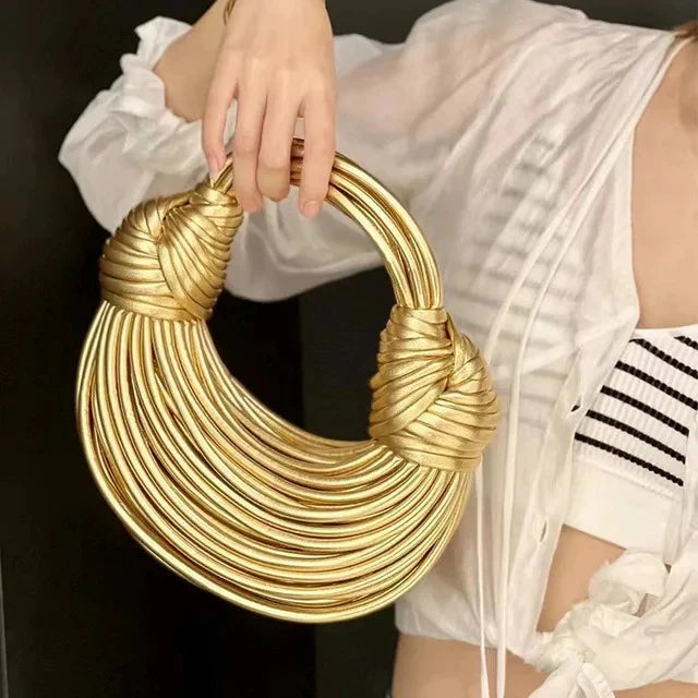Gold Luxury Rope Clutch